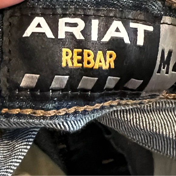 ARIAT Rebar M4 Jeans Mens Size 31 X 32 Relaxed Boot Fit Embroidered Pockets - Picture 7 of 12